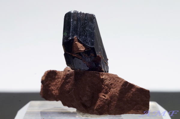 ボリビア産ビビアナイト（藍鉄鋼）の母岩付き標本3