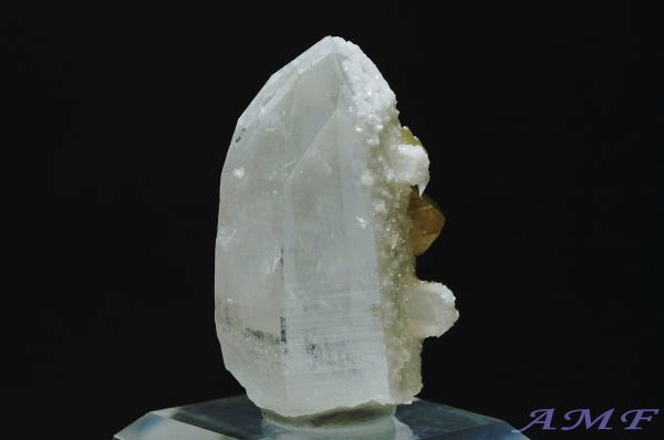 中国・湖南省産 シェーライト（灰重石）付き水晶4