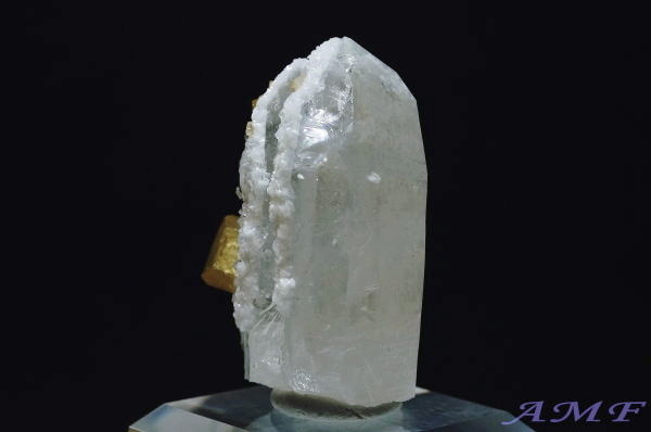 中国・湖南省産 シェーライト（灰重石）付き水晶6